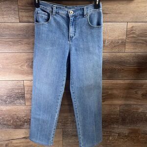 Gloria Vanderbuilt Amanda Style Indigo Blue Jeans Size 8P Short Vintage